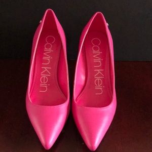 Calvin Klein Pink Heels NWOT